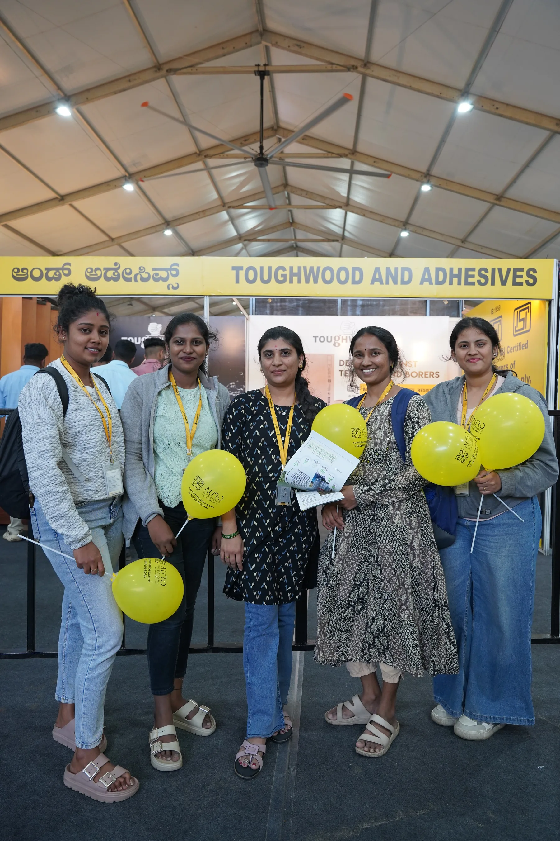 Nakhsha employees at an industry event