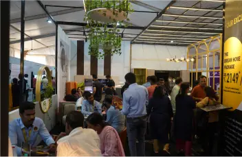 Visitors at Nakhsha MyBuild 2023 pavilion