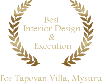 NAREDCO 2023 Best Interior Design and Execution recognition for Tapovan Villa, Mysuru
