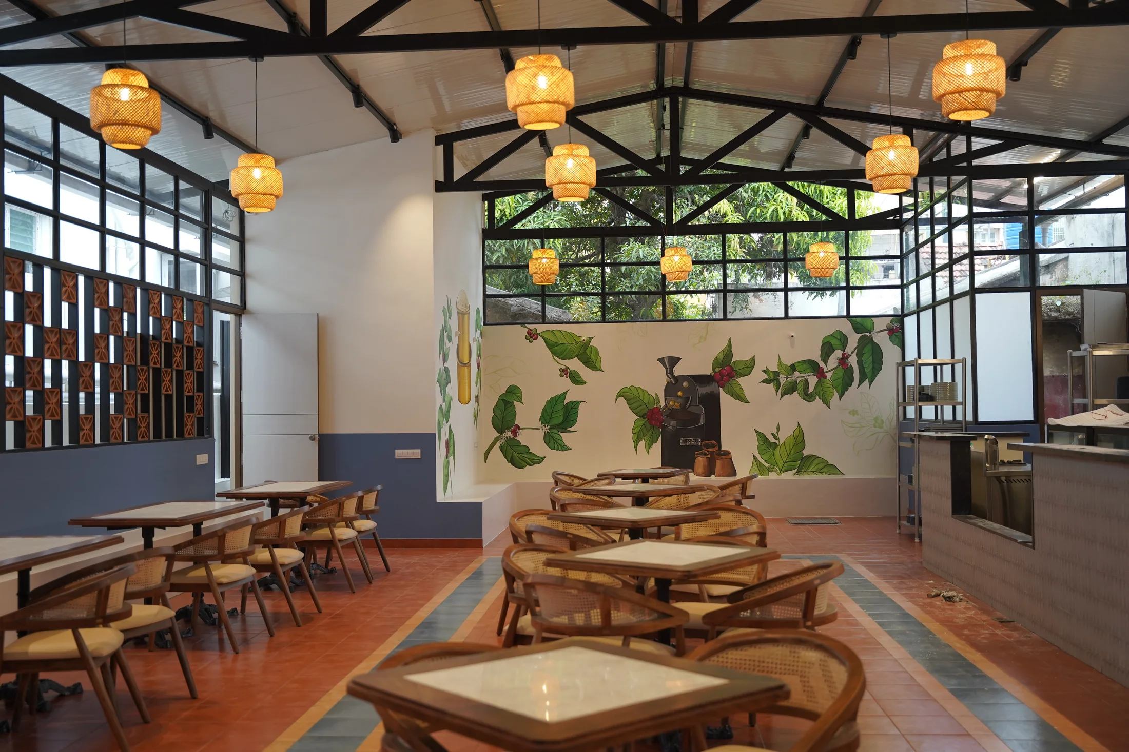 Rahul Cafe completed hospitality project by Nakhsha Builders